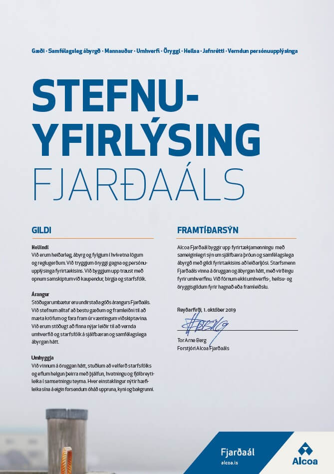 stefnuyfirlysing fjardaals